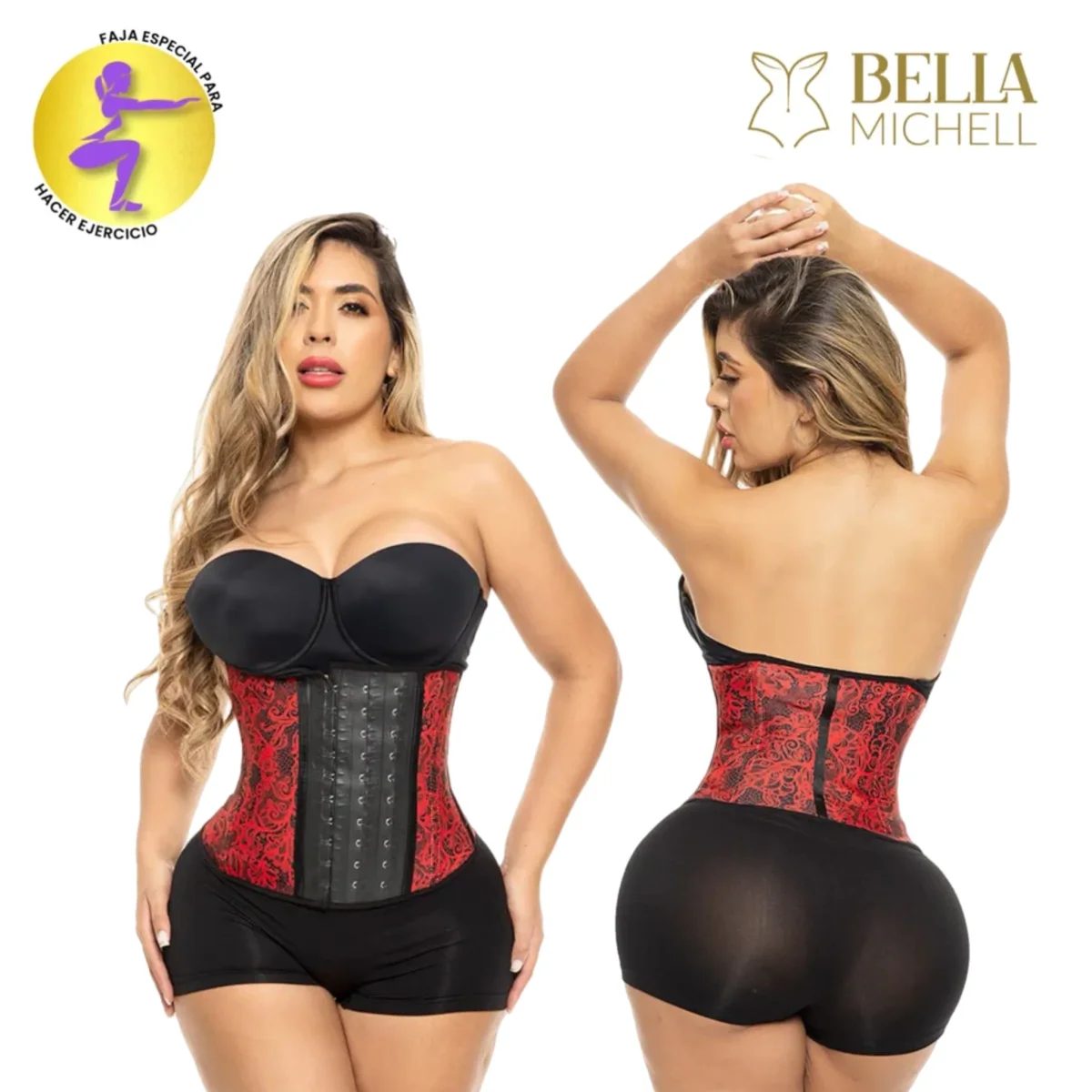 Bella Michell FL2026 Print 26 Cinturilla Talle Corto - Imagen 2
