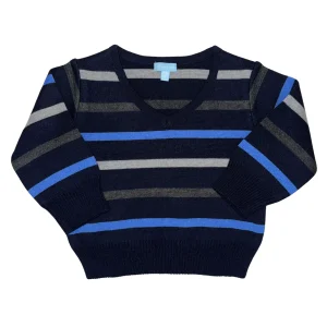 Suéter Azul M. Cuello V Bebé - Talla 0-6 Meses