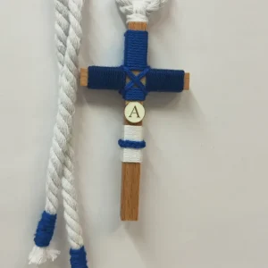 Cruz de Comunión para Niño Azul Marino Intenso