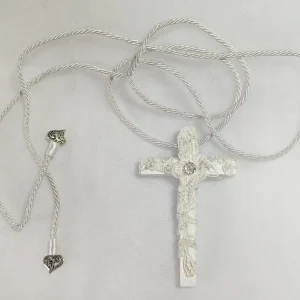 Cruz de madera para primera comunión niña